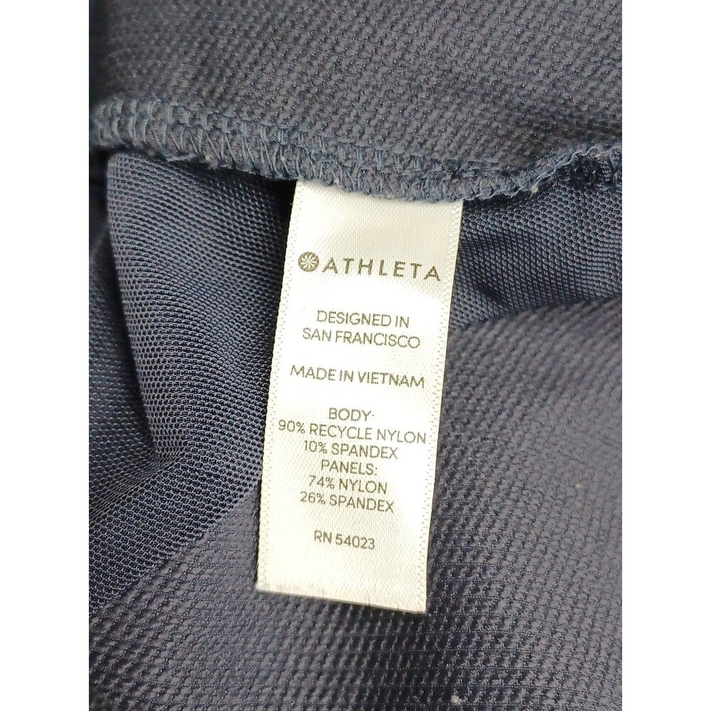 Athleta Legging Pants Size 8 Zip Pockets Black Stretch RN# 54023 - Picture 7 of 8